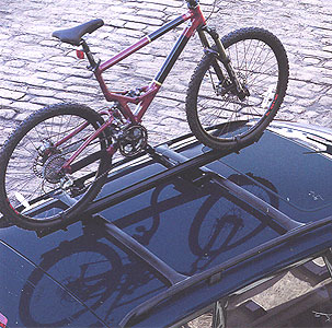 2000 Nissan Pathfinder Roof Mount (Anklebiter) Bike Carrier