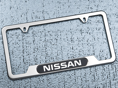 2017 Nissan Frontier Crew Cab Nissan Chrome License Plate  999MB-SV000