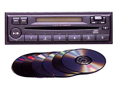 2001 Nissan Altima In-Dash 6-CD Autochanger B8182-C9964