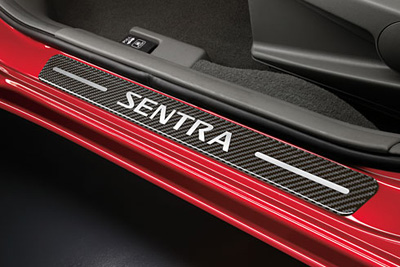 2012 Nissan Sentra Carbon Fiber Kick Plates