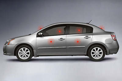 2010 Nissan Sentra Vehicle Alarm Impact Sensor 999M2-LU000