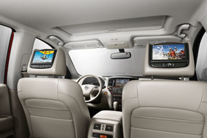 2015 Nissan Pathfinder Dual Head Restraint DVD Monitors