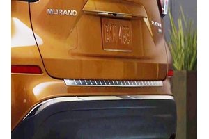 2017 Nissan Murano Rear Bumper Protector - Satin Chrome 999B1-C3400