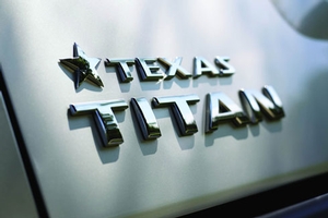 2012 Nissan Titan Badges - Texas Titan 999D1-WR000